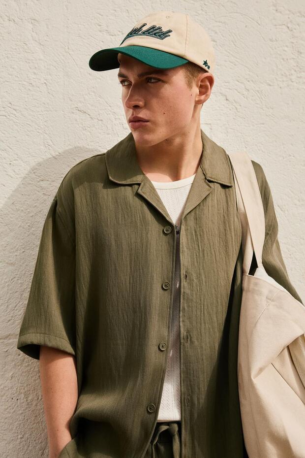 Kısa kollu rustik gömlek - 2