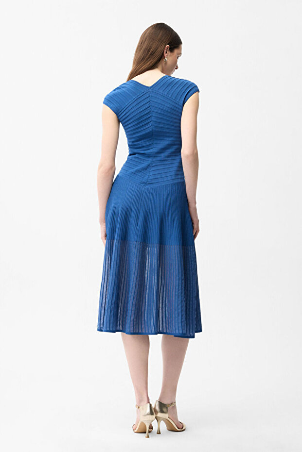 Ajurlu Triko Elbise - 5