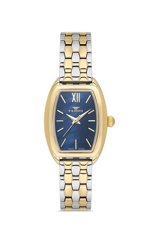 Yellow and Silver Steel Cord Women's Wristwatch Fl21769A-D3 3Atm Waterproof 2-Year Warranty