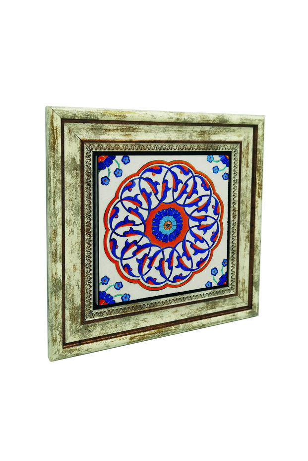 Tile Pattern Printed Natural Stone Table 25X251G-Çini2
