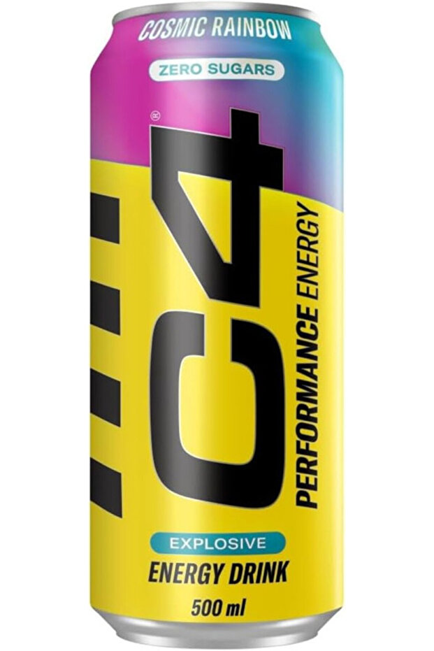 C4 Cosmic Bainbow Zero Sugars Energy Drink 500ml,(12x2pack)