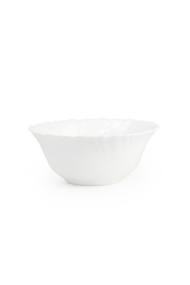 Opal Glass Soup Bowl 12.5 cm, White | Durable Serving Bowl for Soup Cereal Salad
