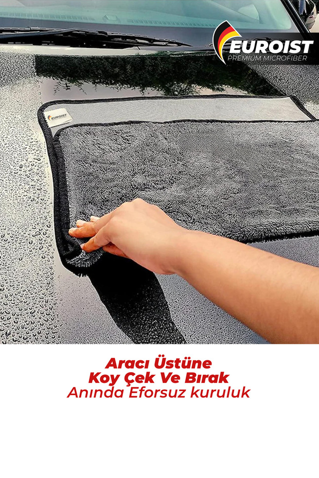 Reversible Auto Drying Cloth 50X70 cm Microfiber Car, Body and Glass Cleaning 800 Gsm