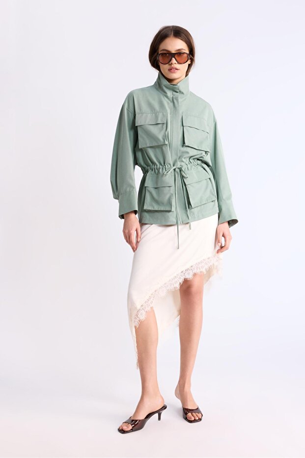 Akışkan utility stili parka - 2