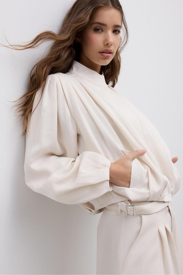 Piliseli dökümlü ceket - 1