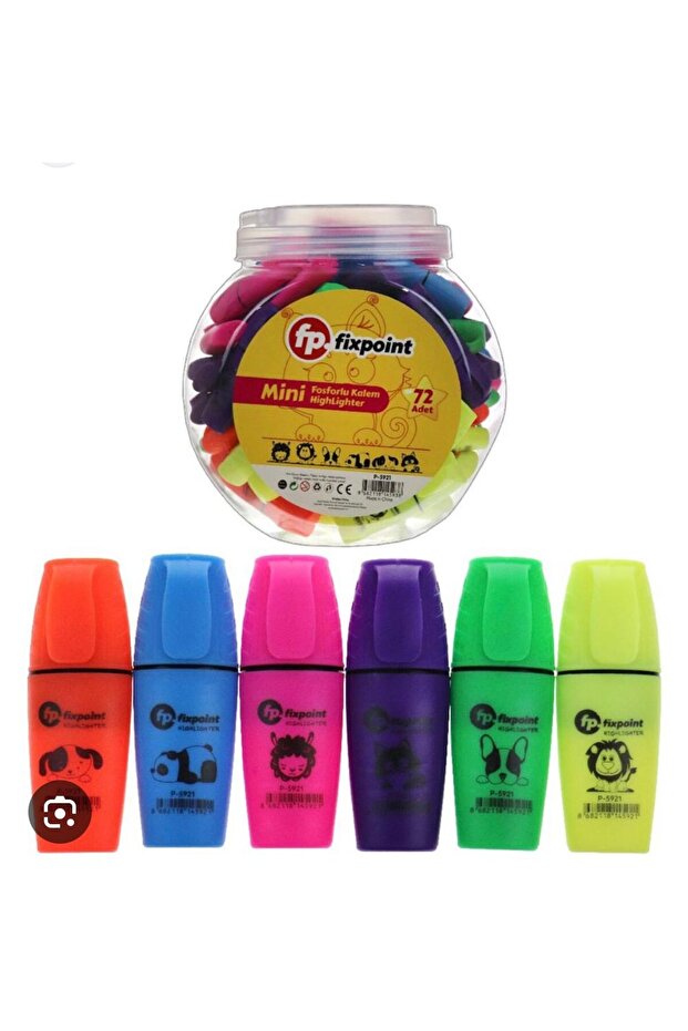 6 Colors Mini Highlighter - 1