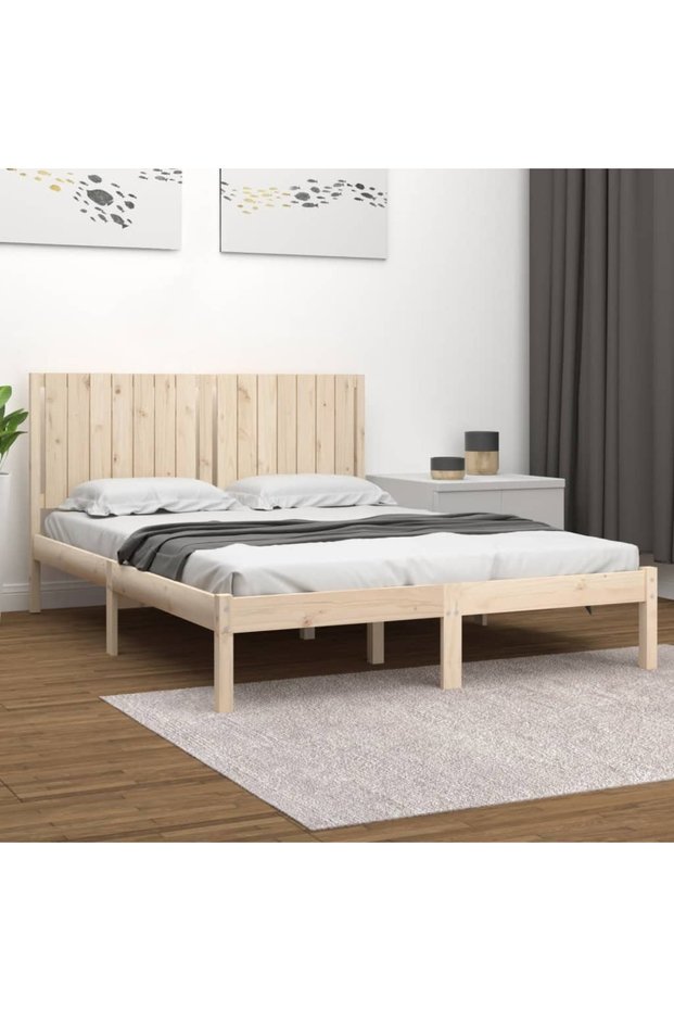 Bed frame, 160x200 cm, solid pine wood