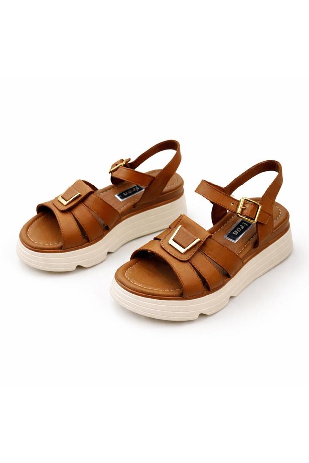 Women's Platform Sandals Orthopedic Sole Buckled Daily Comfortable Summer Wear Sandals
