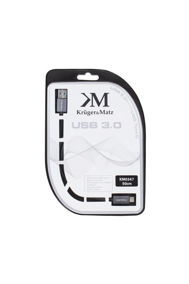 Cablu USB - USB Tip C Kruger&Matz, 50 cm - 2