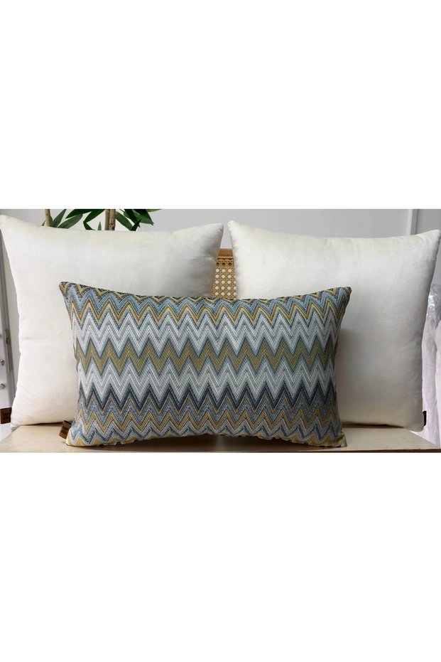 Decorative Cushion Cover, High-Quality Woven Fabric, Set of 3
