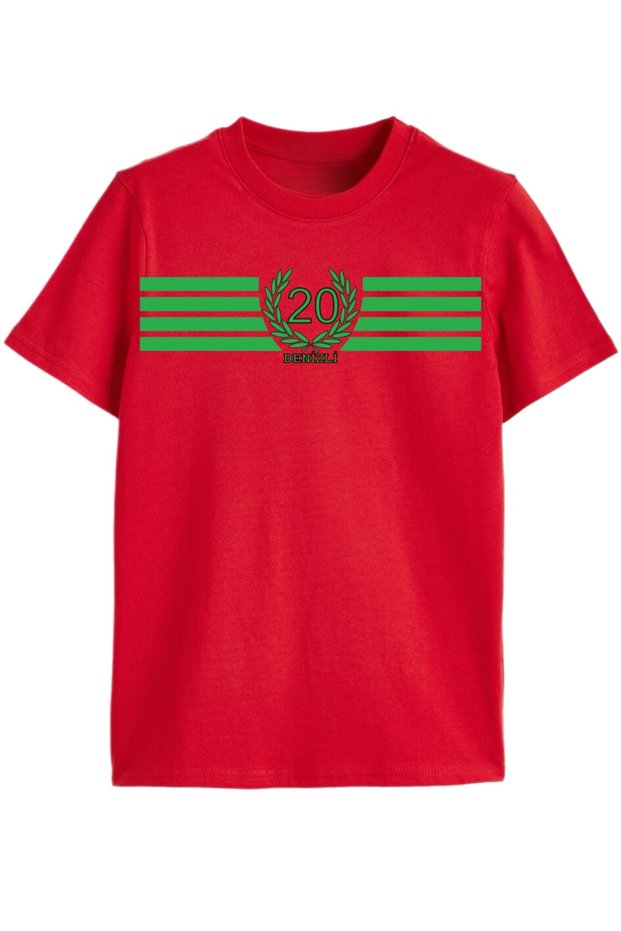 Denizli 20 Emerald – Premium Kids T-Shirt with Wreath Detail