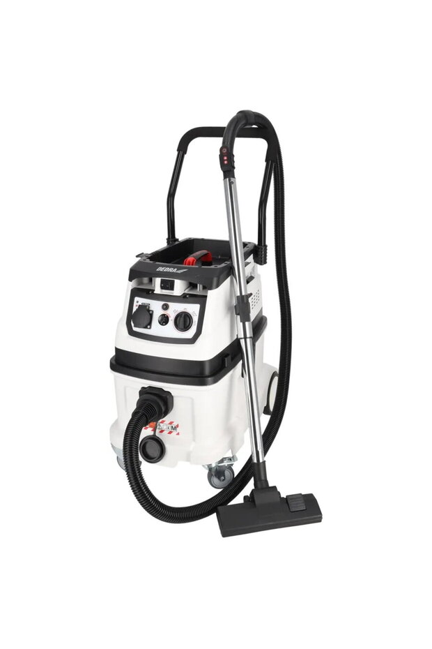 Construction vacuum cleaner with automatic filter cleaning function, class M