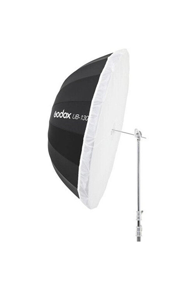 PARABOLIC UMBRELLA WHITE WITH DIFFUSER 130CM - 3