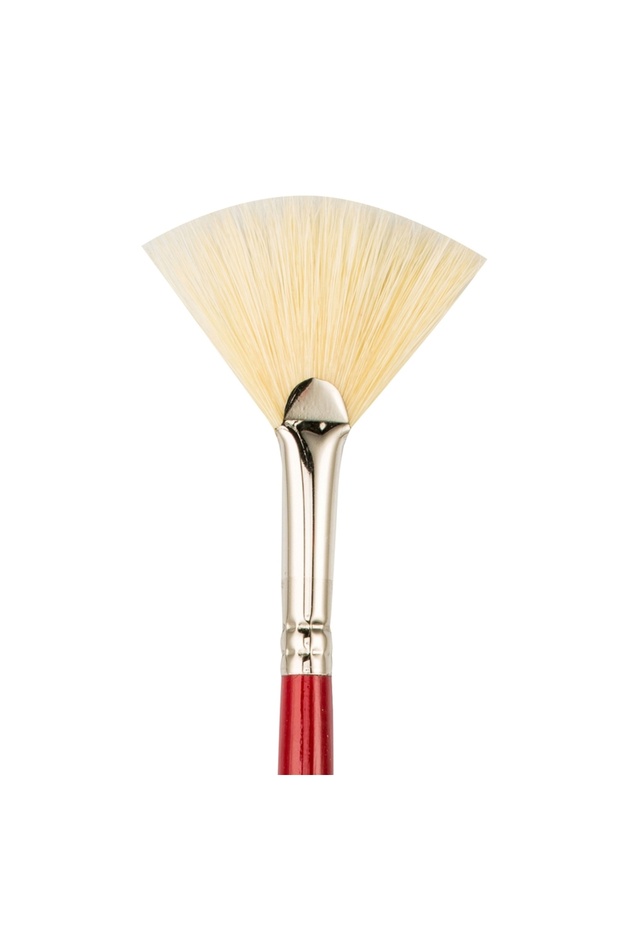 113 Series Natural Bristle Fan Brush No: 10 X 12 Pieces
