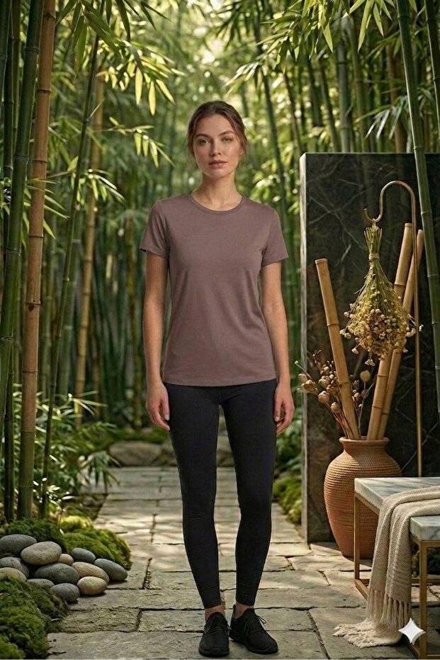 Ji̇ber Bamboo Basic T-Shirt