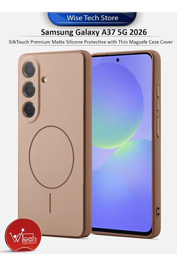 Samsung Galaxy A37 5G 2026 SilkTouch Premium Matte Silicone Protective with Thin Magsafe Case Cover