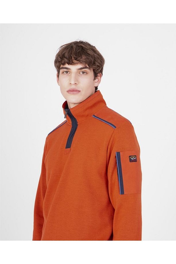 Men's Zıpped Pullover C.w. Wool - 1