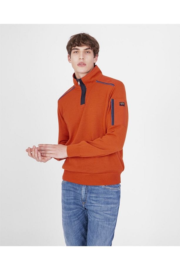 Men's Zıpped Pullover C.w. Wool - 2