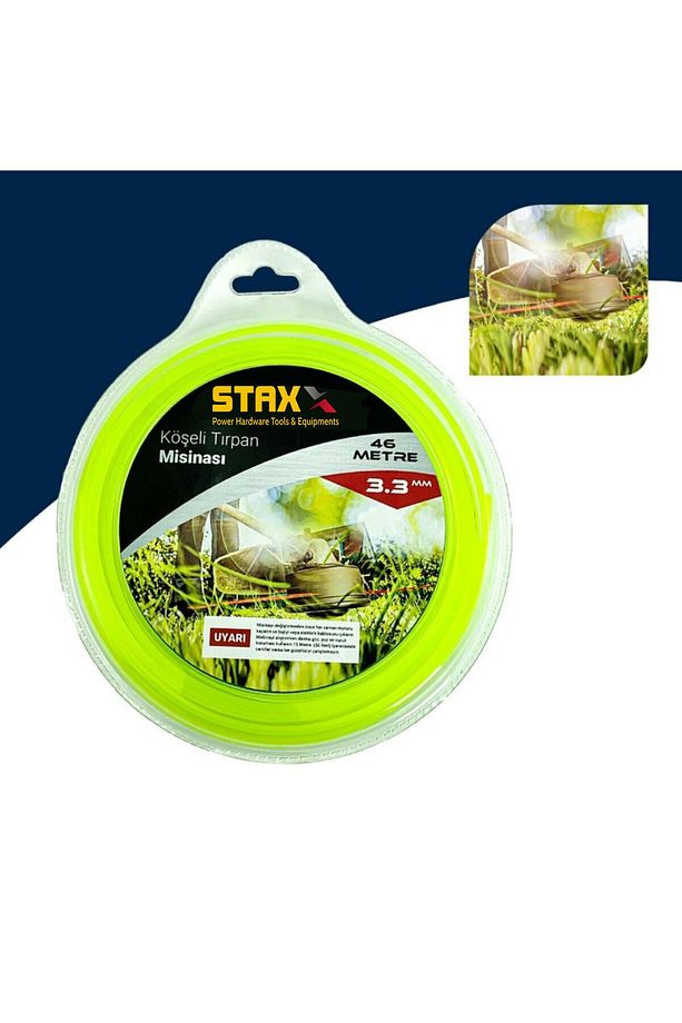 1 Adet 3.3 mm 6 Köşeli Misina 46 m Altıgen Tırpan Misinası Multi Kesimli - 2