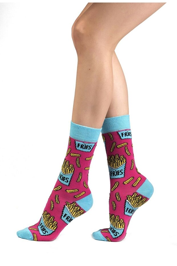 Fries Desenli Çorap - 1