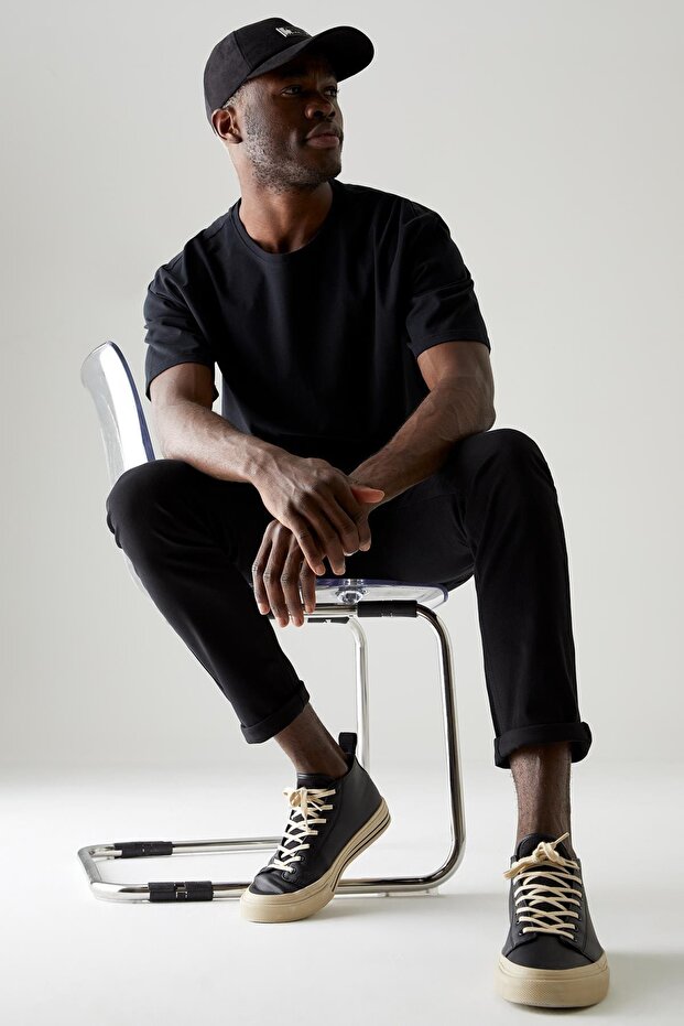 Basic Slim Fit Cepli Chino Pantolon - 5