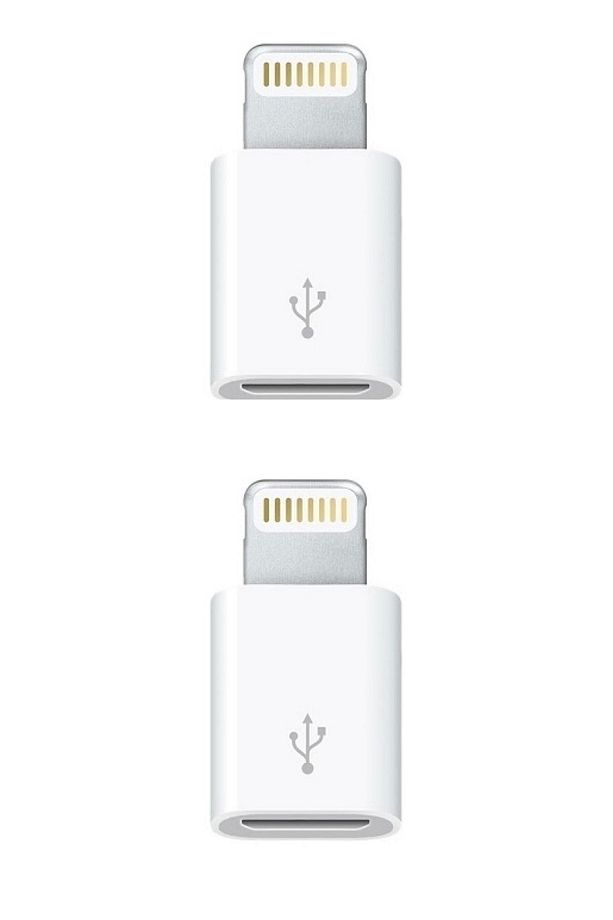 2 Adet Iphone / Ipad Uyumlu Micro Usb Dönüştürücü Adaptör Otg Aparat - 1