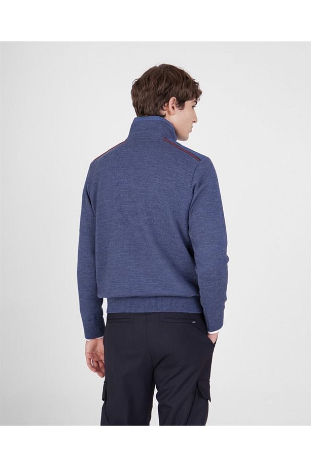 Men's Zıpped Pullover C.w. Wool - 2