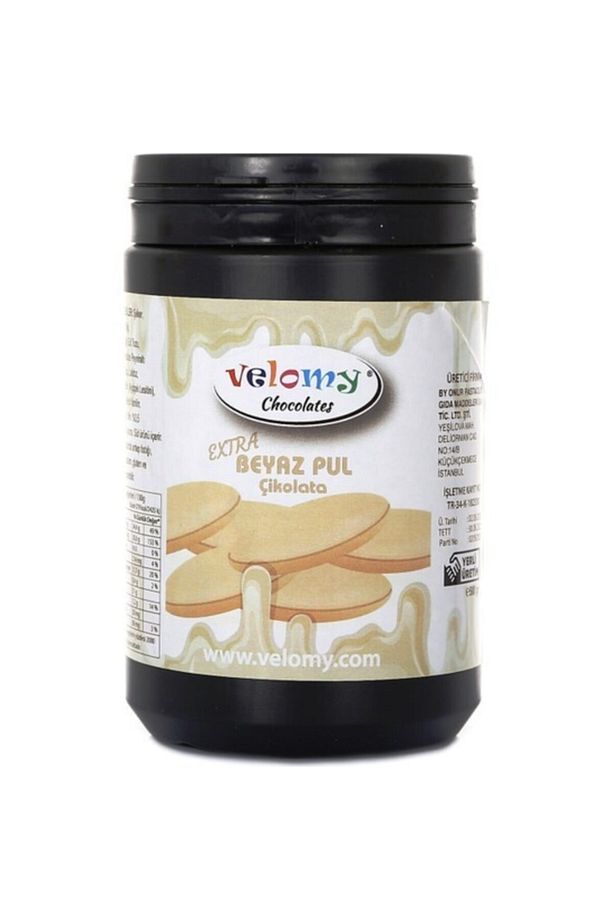 Ektra Beyaz Pul Çikolata 500 gr Para Çikolata Eritmelik - 1