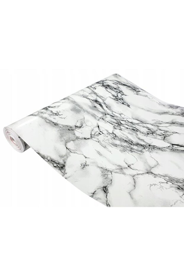 ورق لاصق منقوش بالرخام 45 سم × 1 متر - 1