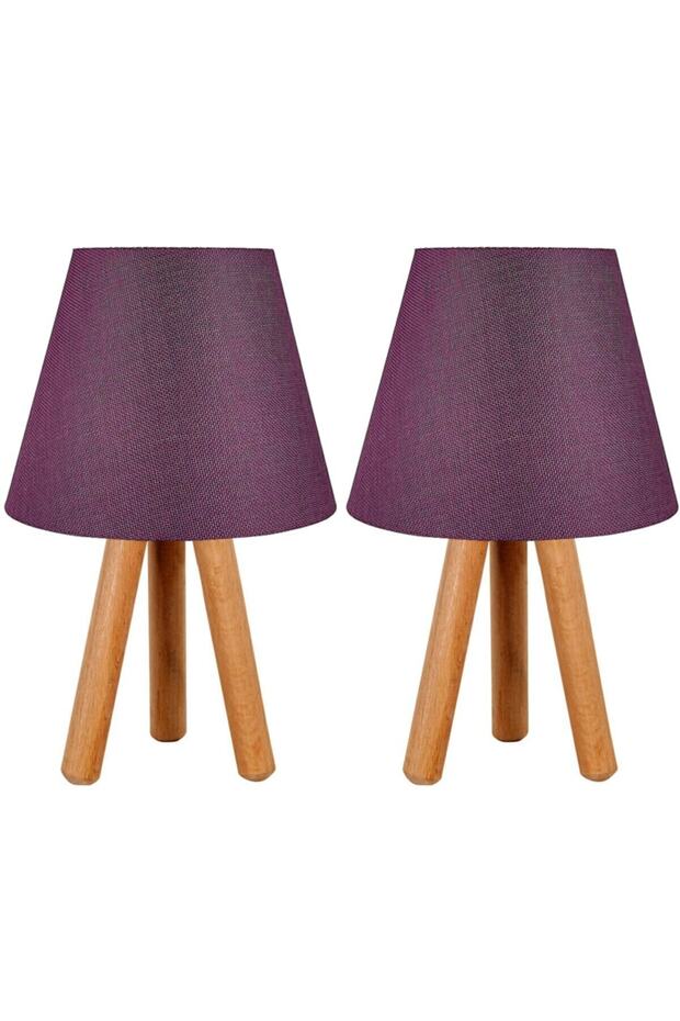 Purple Double Lampshade Set - 1