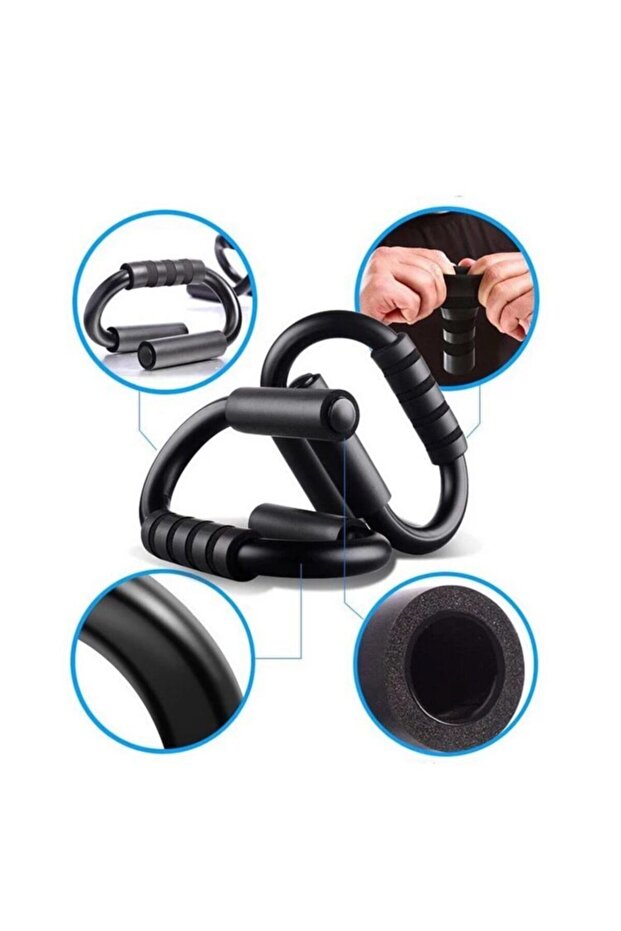 Siyah Push Up Stands Profesyonel Şınav Aleti - 2