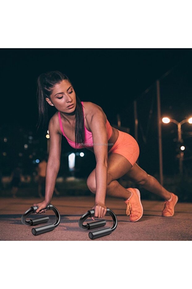 Siyah Push Up Stands Profesyonel Şınav Aleti - 5