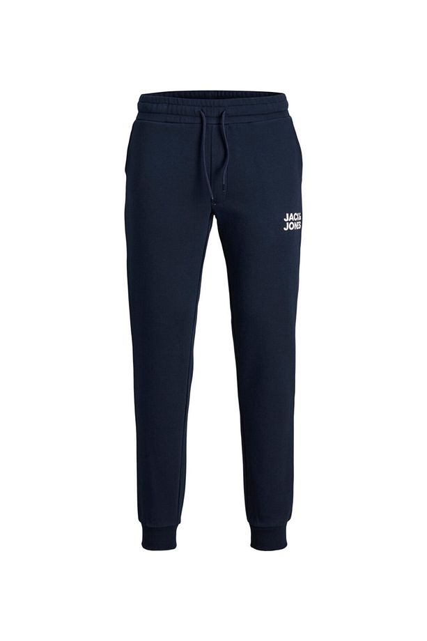 Regular Fit Düz Lacivert Erkek Eşofman Altı - 1