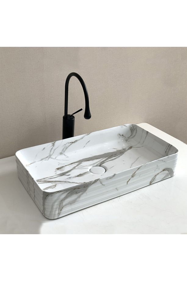 E-2106m1 Tezgah Üstü Porselen Lavabo - 1