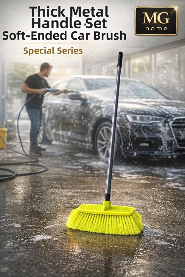 Premium Boxed Set 120 cm 🚗 Car Brush Soft Tip Dense Bristle Quality Washing Brush Auto Brush
