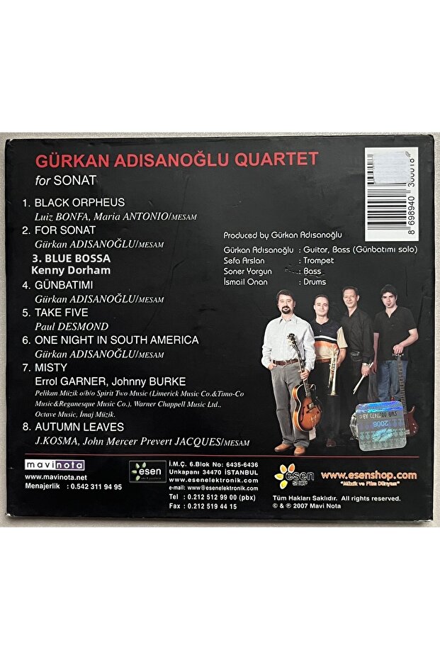 Gürkan Adısanoğlu for Sonat Cd - 2