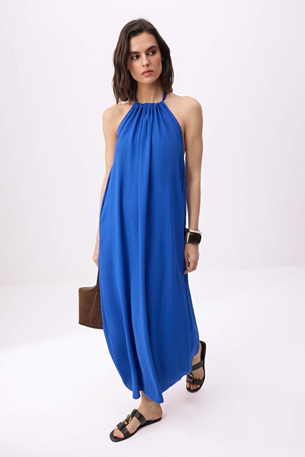 Saks Rahat Kesim Maxi Dokuma Elbise TWOSS26EL00329 - 2