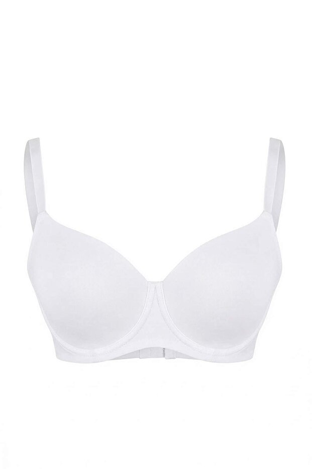Gül Kurusu-Ekru 2li Paket Kaplı Büyük Beden Sütyen TBBSS26CW00004 - 7