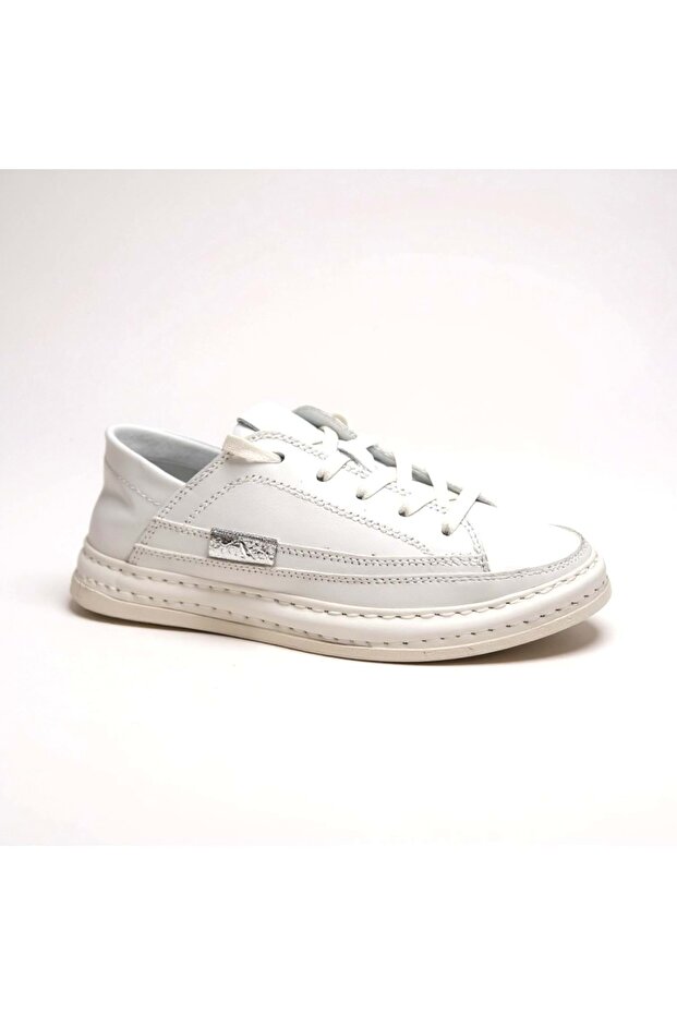 Women's Leather Casual Shoes 260752 - White - 37