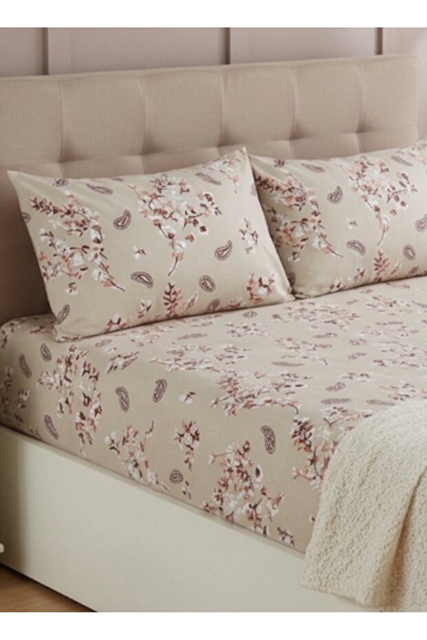 Ranfors Cotton Bedding Set Single Size Cream Ethnic Without Sheets