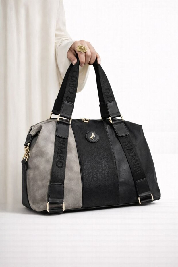 Miami Polo Clup Women's Loose-Fitting Soft Oversized Size Shoulder Bag (Size 33X29 cm)