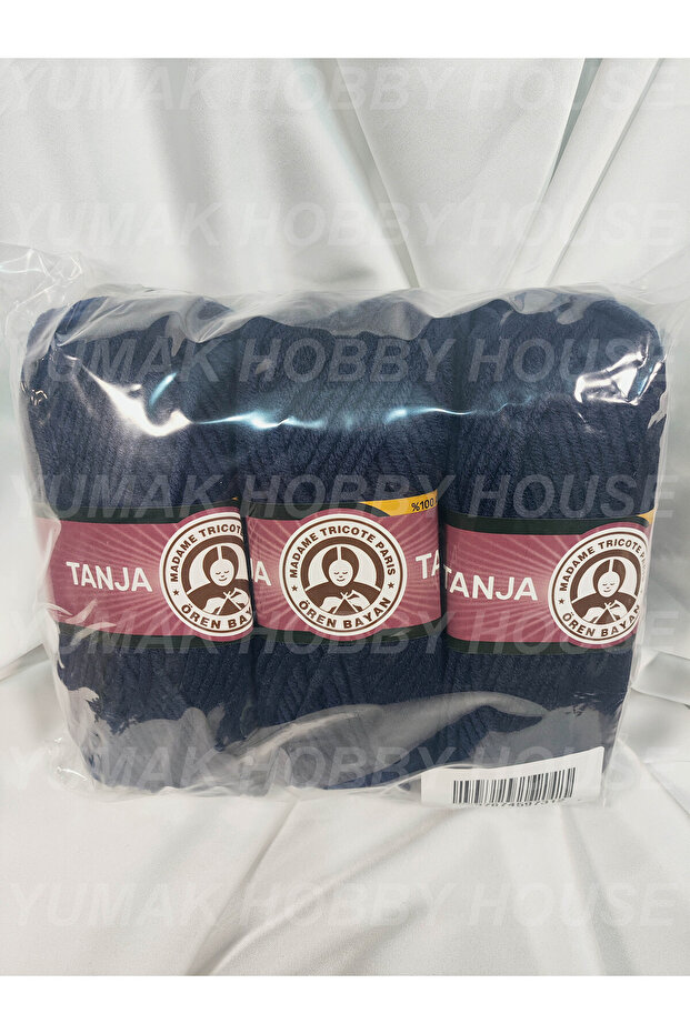 Tanja Navy Blue Hand Knitting Yarn 100Gr Color No:019