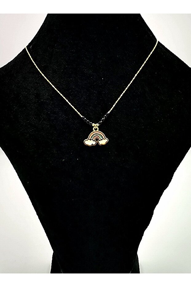 Luxury Tarnish Necklace with Gold Yellow Chain Figure