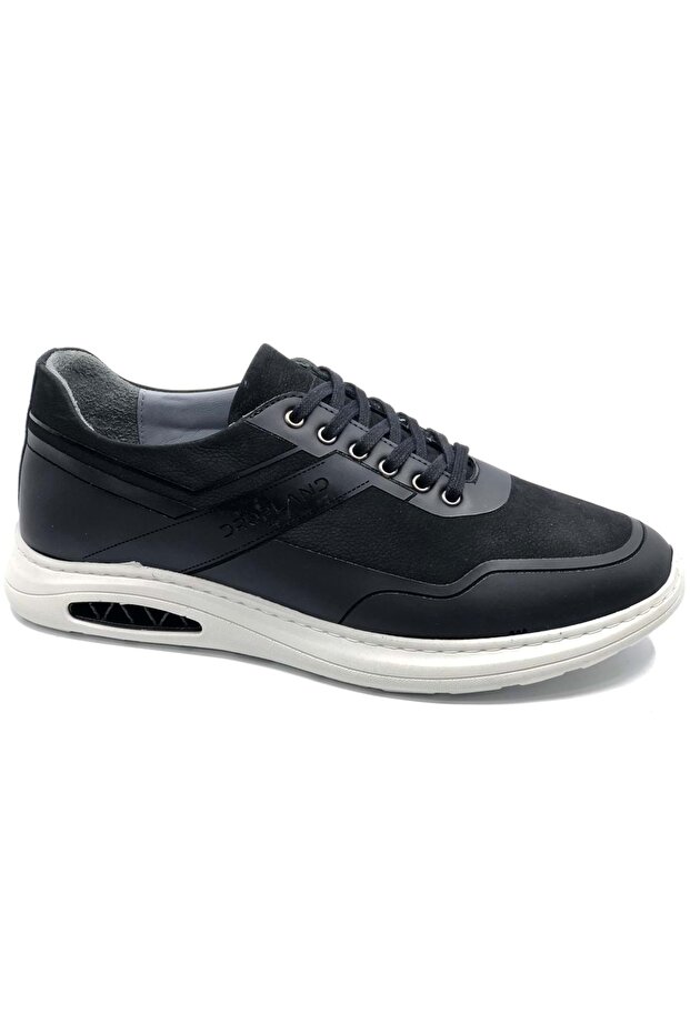 Dropland 9347 Genuine Leather Men's Casual Shoes Black