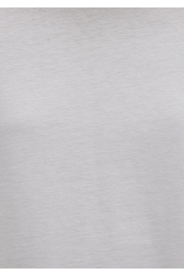 Graues Basic-T-Shirt mit normaler Passform / normaler Passform 1600965 -70075 - 7