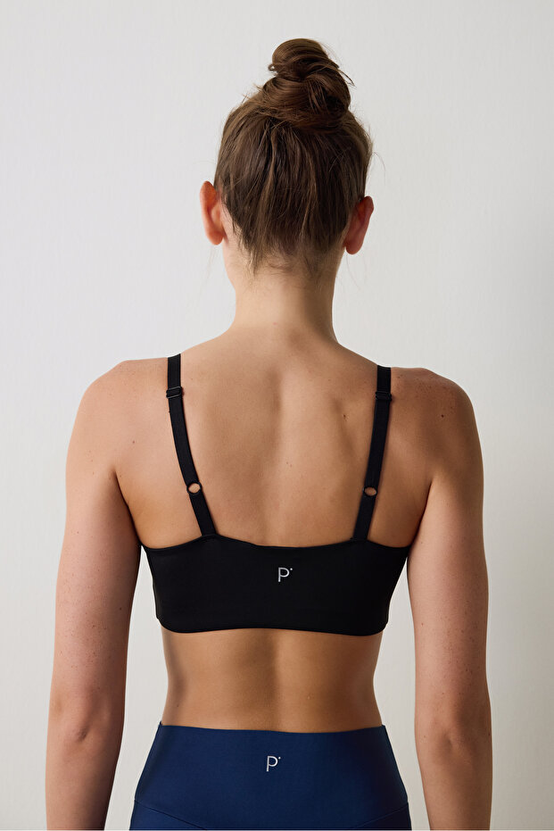 حمالة صدر رياضية سوداء أساسية - 5