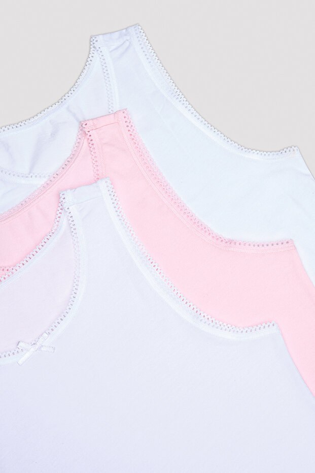 قميص رياضي PW أساسي متعدد الألوان للفتيات مكون من 3 قطع - 4