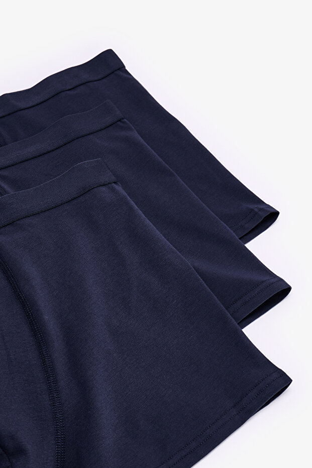 Basic Blue 3-Piece Boxer Briefs - 3