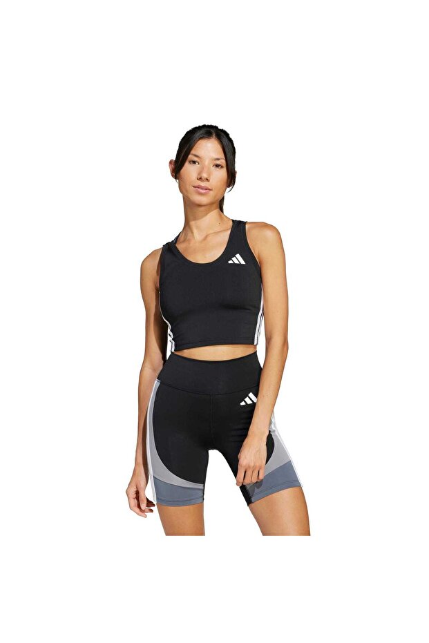 Train Essentials 3-Stripes Crop Atlet - 1