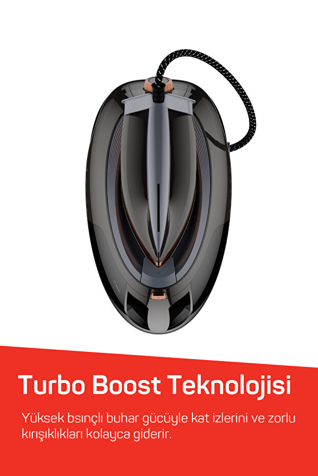 AR6048 SteamArt Plus Buhar Kazanlı Ütü 3000W, 1.5 L Su Tankı, Gri - 5